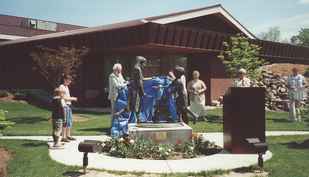 Fremont Area District Library statue reveal.jpg