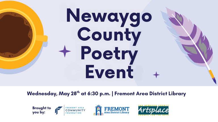 Newaygo County Poetry Event slide