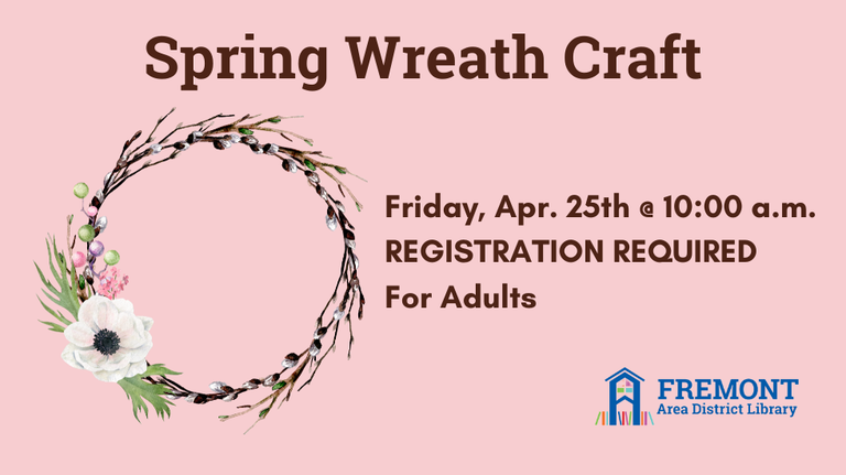 Spring Wreath Craft Rescheduled