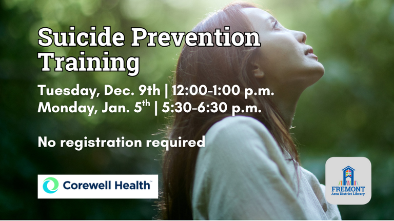 Suicide Prevention Training slide