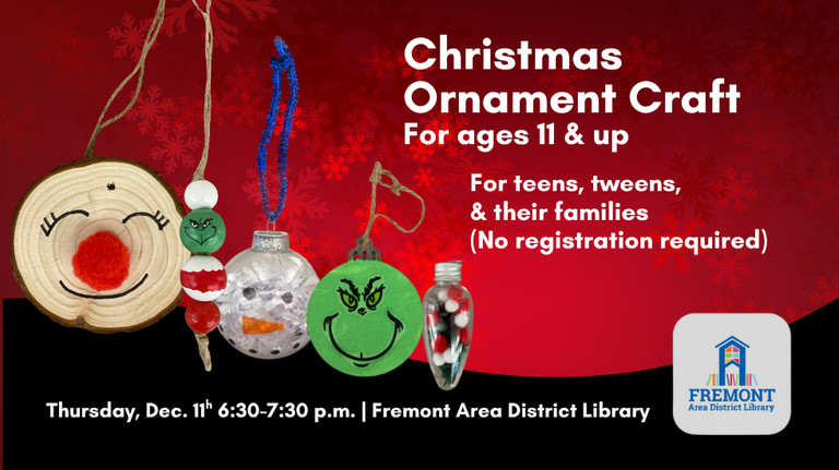 Teen & Tween Christmas Ornament Craft slide