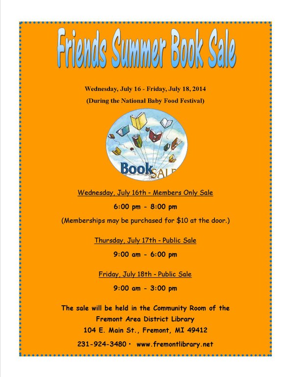 Friends Book Sale Flyer