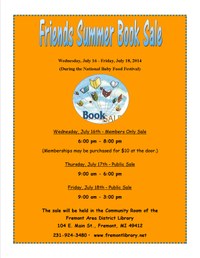 Friends Book Sale Flyer