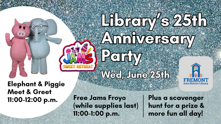 Library Anniversary Party slide