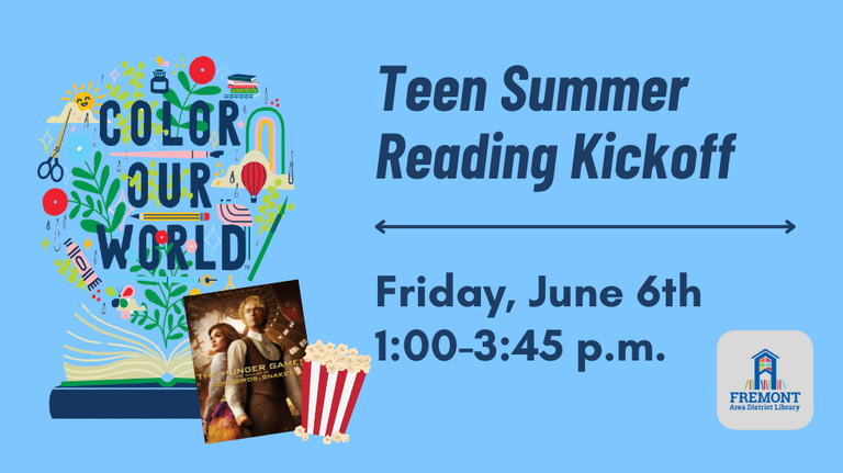 Teen Summer Reading Kickoff 2025 slide
