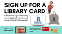 Sign up for a library card 2024 slide
