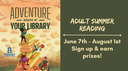 Adult Summer Reading 2024 slide