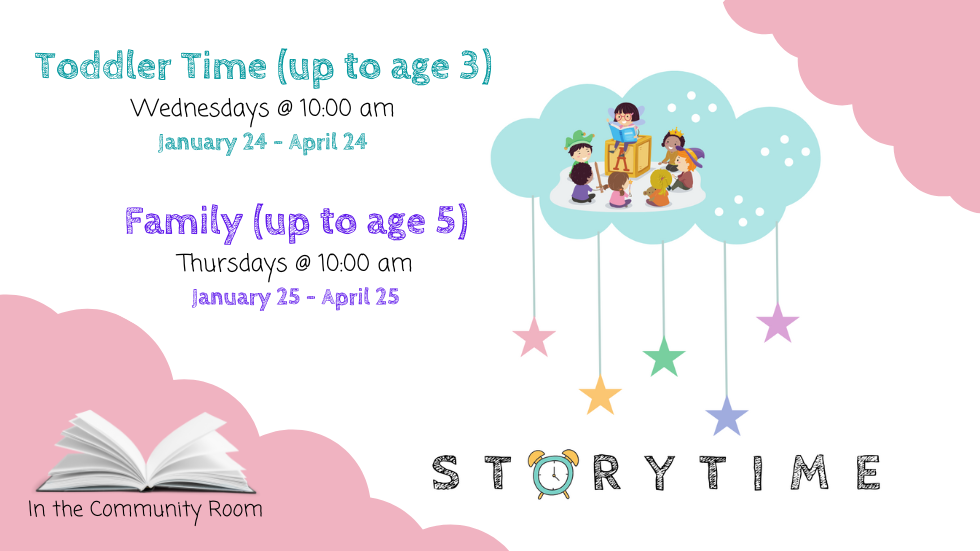 Winter Spring 2024 Storytime slide