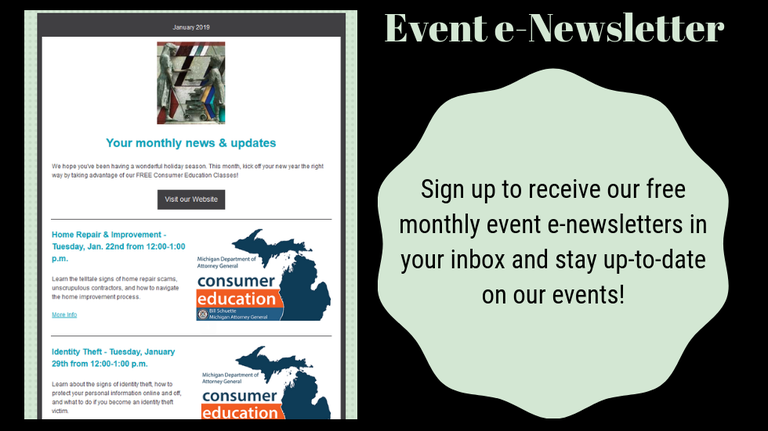 E-newsletter slide