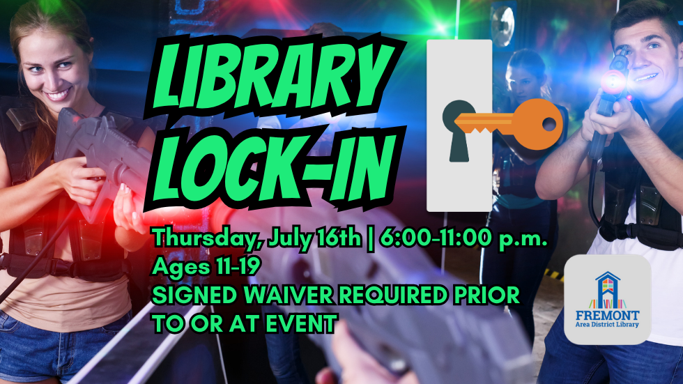 Library Lock-In slide