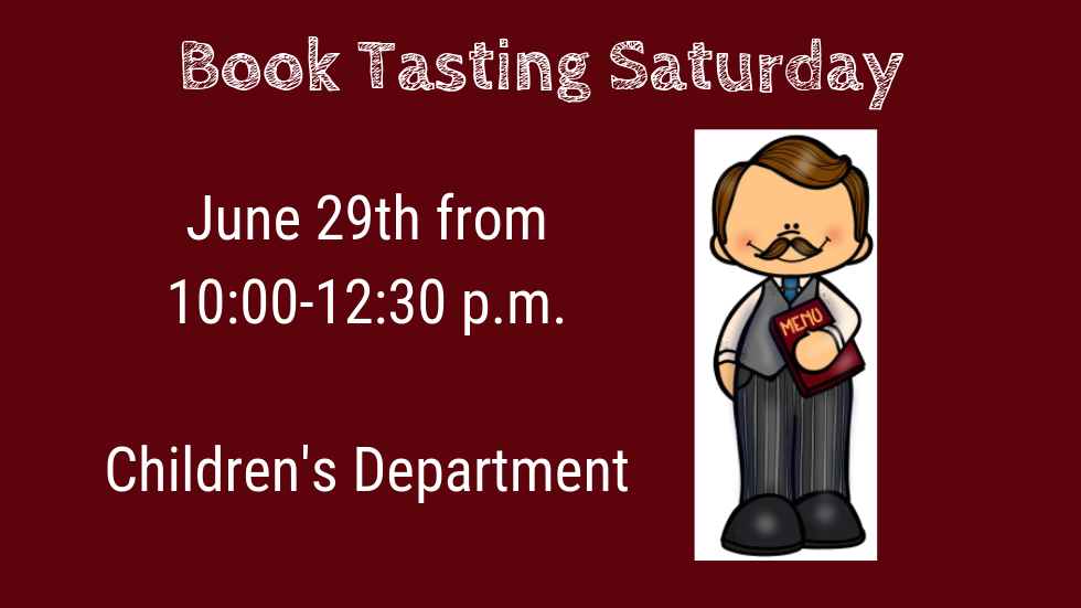 Book Tasting Saturday slide